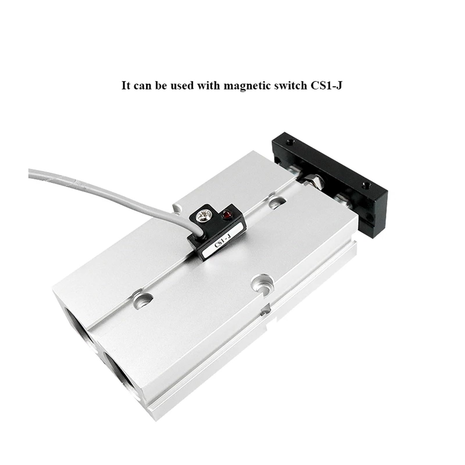 Cilindro neumático, Cilindro neumático de doble varilla TN 10 16 20 25 32 mm de aleación de aluminio 30 40 50 60 80 100 150 200 mm Cilindro de aire(Stroke 200mm,TN16)