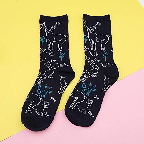 Chaussettes chaudes femmes en coton à motifs fleurs pour un confort absolu