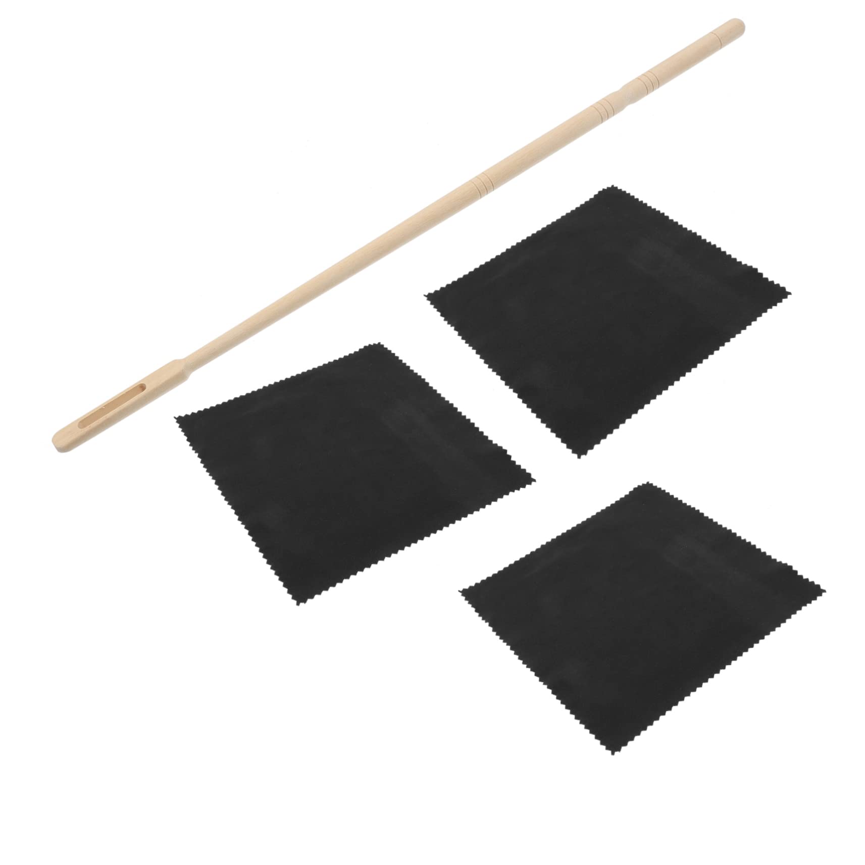 Levemolo 3 Sets Portable Flute Cleaning Set Clarinet Saxophone Flute Cleaning Kit Supple Reusable Cloth Compact Design