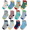 Yafane 12 paar babysokken, antislipsokken, antislip, babysokken, antislip, voor 0-7 jaar, baby’s, pasgeborenen, kinderen…