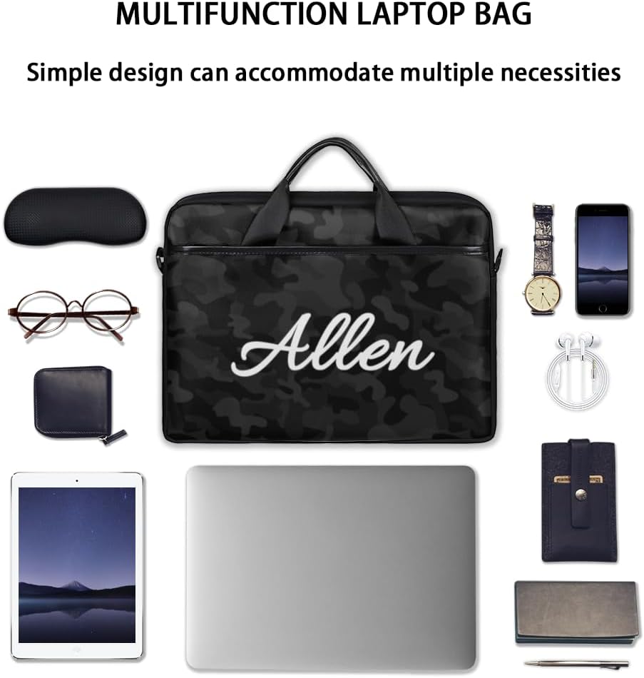 Custom Laptop Bag,Personalized Shoulder Bag for Laptop,Portable Computer Bag,Gifts for Family and Friend - Image 7