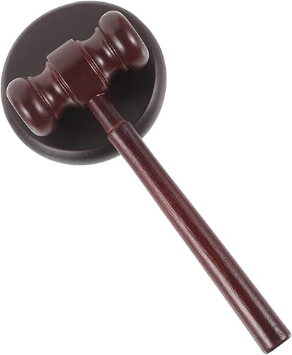 KALLORY Mini martillo 1 juego martillo juez niños juguetes madera juego madera adornos madera martillo