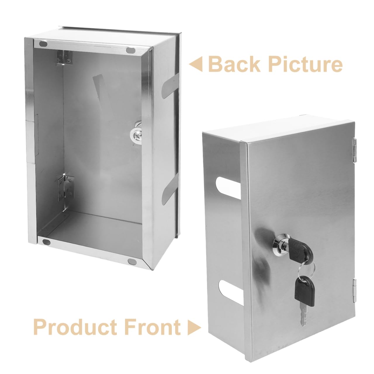 LALAFINA Caja de cubierta de toma de corriente eléctrica para exteriores, impermeable, resistente a la intemperie, con ventana transparente para seguridad en el garaje y el hogar