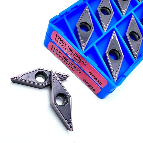 10 piezas VBMT160404HQ VBMT160408HQ Insertos de Carburo para Torno CNC miniatura 3