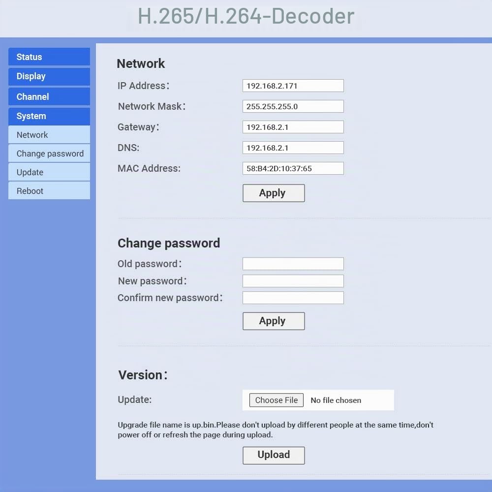 H.265 H.264 HD Video Audio Decoder IP Kamera Decoder HTTP RTSP M3U8 RTMP UDP Unitcast auf HDMI AV RCA Decoder für Werbeanzeige, Dekodierung, Video Encoder, Dekodierung IP Kamera