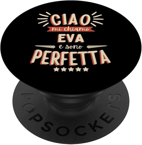 Miniatura 1 de Eva Idea Regalo Personalizzata Amica Nome Divertente PopSockets Standard PopGrip