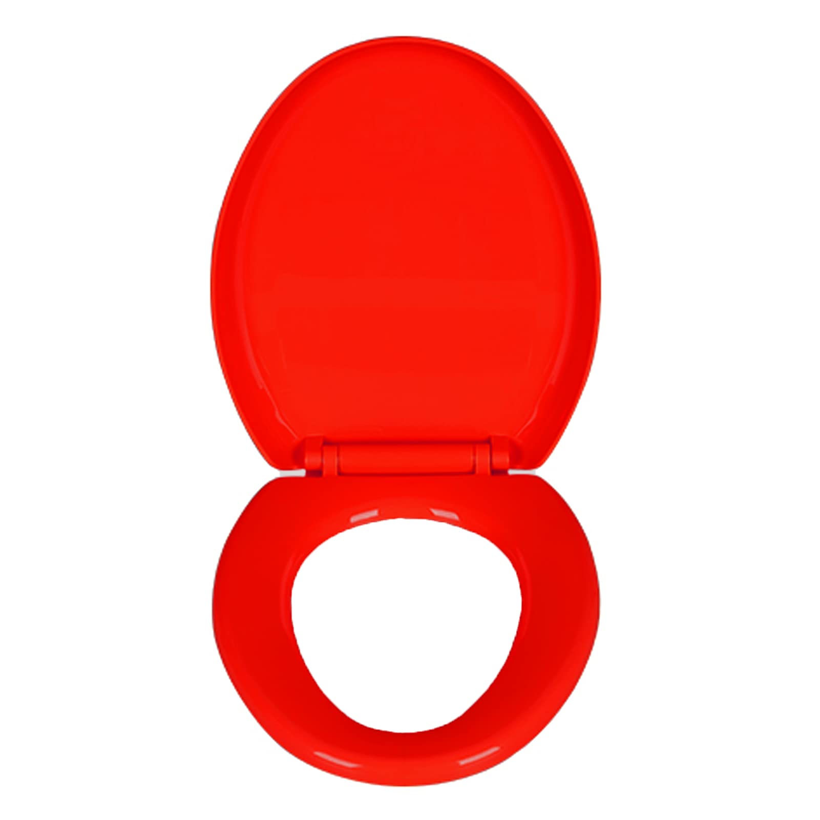 Dxpsxjl Red Toilet Seat Cover, Slow Close Quick Release Plastic Cover Easy Clean Residential Commercial, Adjustable, Lightweight, Durable, Portable, User-Friendly, Compact Compact Size, Elongated