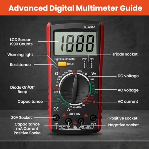 Image of Serplex Digital Multimeter Count AC DC Tester for Home Work