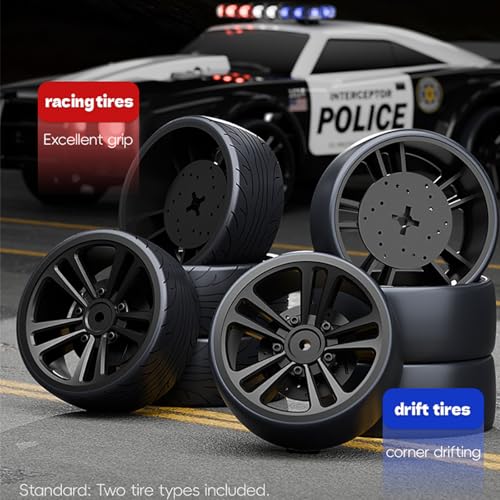 Auto RC Drift 1:16 4WD con Luces y Neumáticos Drift miniatura 5