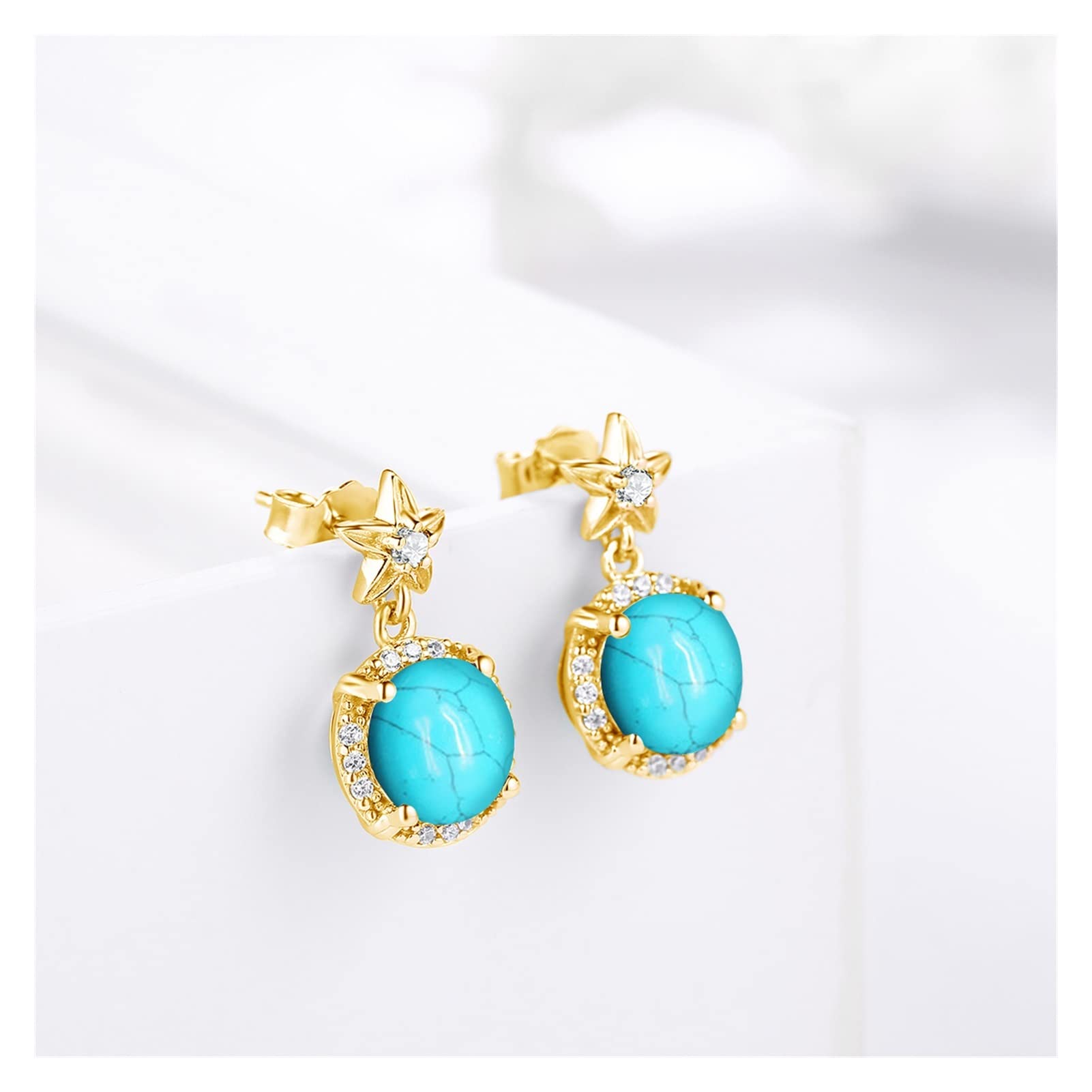 Orecchini in argento 925 e turchese naturale - Abbigliamento e Accessori In vendita a Venezia Orecchini in argento 925 e turchese naturale - Abbigliamento e Accessori In vendita a Venezia