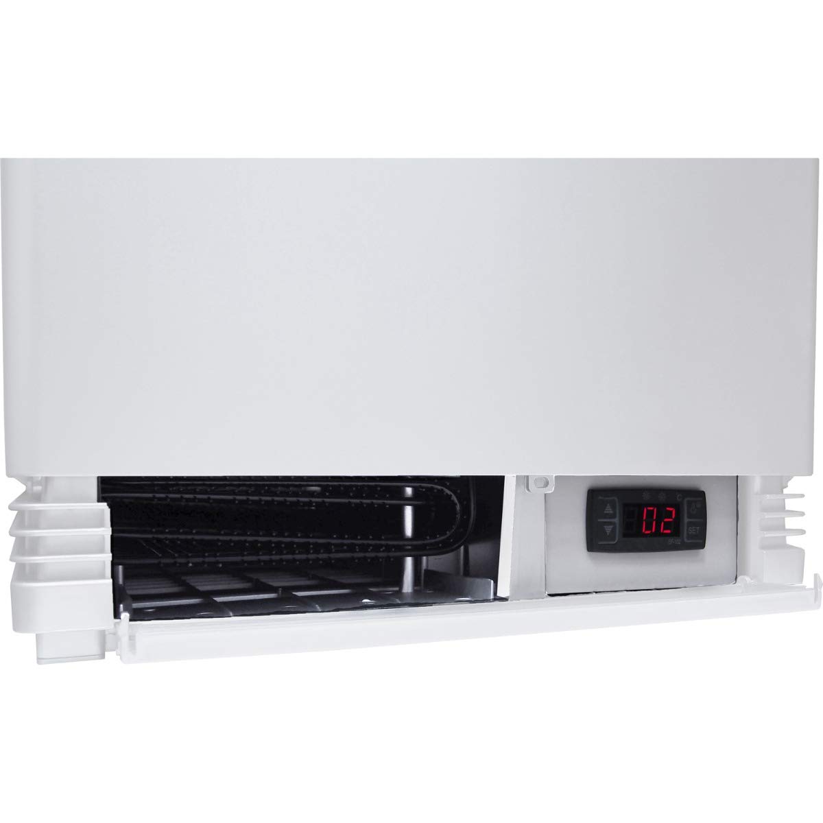 ZORRO - Kühlvitrine weiß Kuchenvitrine Gastro - 80 Liter - R600A - 4-Seitig Doppelverglast