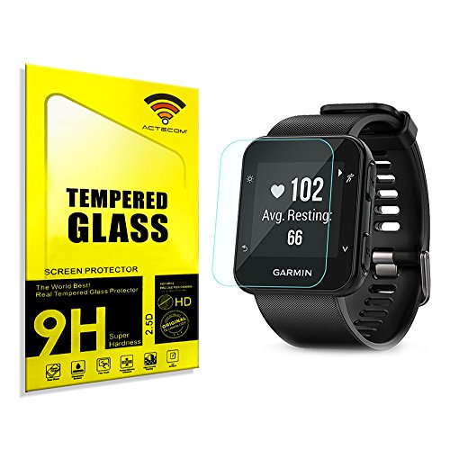 actecom® Protector Pantalla para Garmin Forerunner 35 Cristal Vidrio Templado