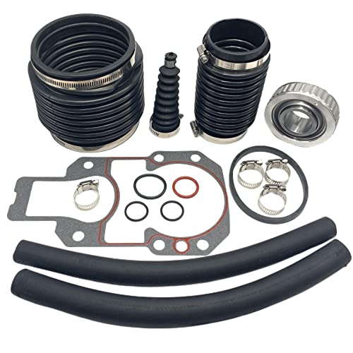 GHmarine 803097T1 Kit de fole para MerCruiser Alpha 1 Geração 1 com kit de reparo de travessa de rol