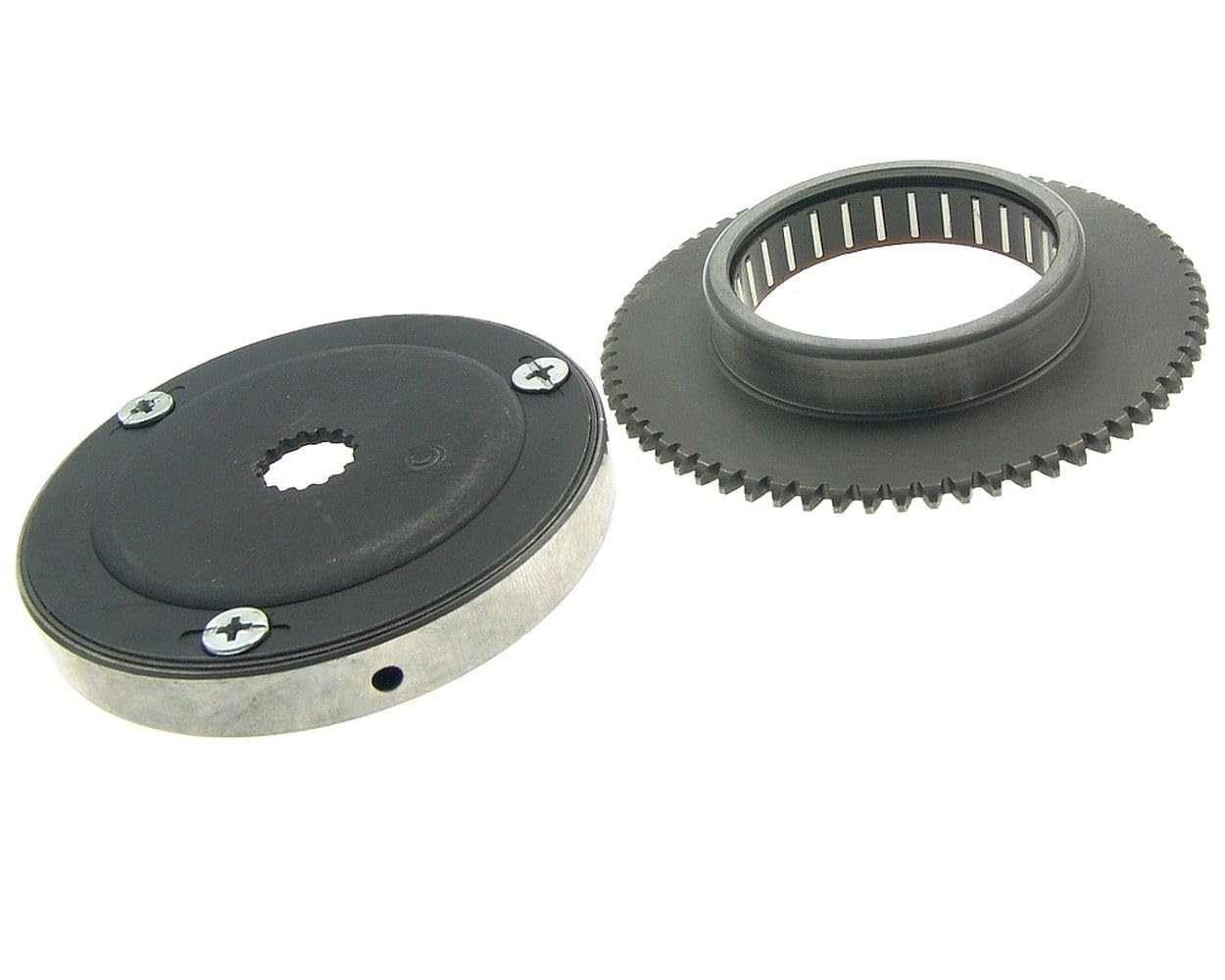 2EXTREME Anlasserfreilauf mit Starterkranz 16mm kompatibel für Explorer ATU Race GT50, GENERIC XOR, Cracker 50 Spin 50 GE, KEEWAY RY6 50, CPI OLIVER City 50, RY8 50, AGM Firejet YY50QT-27 (2-Takt)