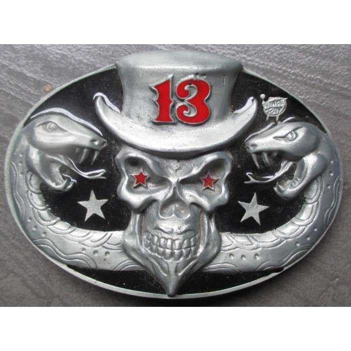 Boucle de ceinture Vince Ray Crane Chapeau 13 : Une finition gravée remarquable - 2