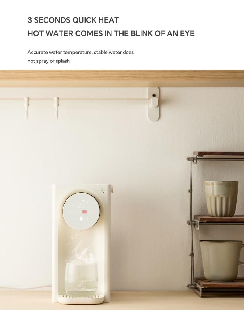 Distributore istantaneo di filtro per acqua calda, sistema di filtraggio dell'acqua da banco con 4 temperature, grande capacità di 3 litri, blocco di sicurezza per alte temperature, riscaldamento