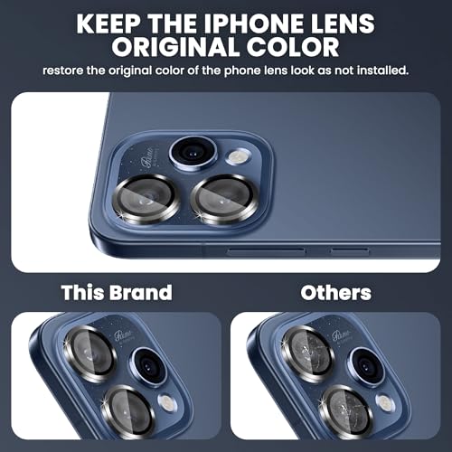 Image of FIRST MART Black Camera Ring Guard Protector for Oppo Reno 15 | Tempered Glass with Metal Alloy Rings, HD Clear, Scratch Resistant, Case-Friendly | Pack of 1