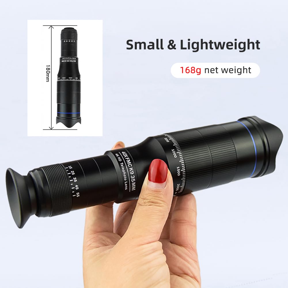 Andoer Kit teleobjetivo 40X portátil para observación de fauna y deportes