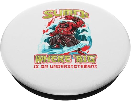 Miniatura 2 de Sumo Where Big is an Understatement Sumo Wrestlers PopSockets Swappable PopGrip