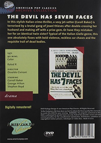 Película en DVD Devil Has Seven Faces de intriga internacional y formato físico de culto 2