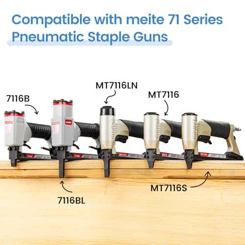 meite 22 Gauge 71 Series 3/8" Crown Wide 3/8" Leg Length Galvanized Staples for Upholstery Stapler 10,020 PCS/Box (1 Box) by meite - Image 5