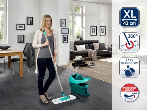 Miniatura 3 de Leifheit Set de Prensa y Mopa Profi XL, Escurrido con el Pie, 42 cm
