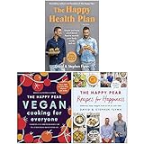 david flynn and stephen flynn collection 3 books set (the happy health plan, the happy pear vegan cooking for everyone, recipes for happiness)