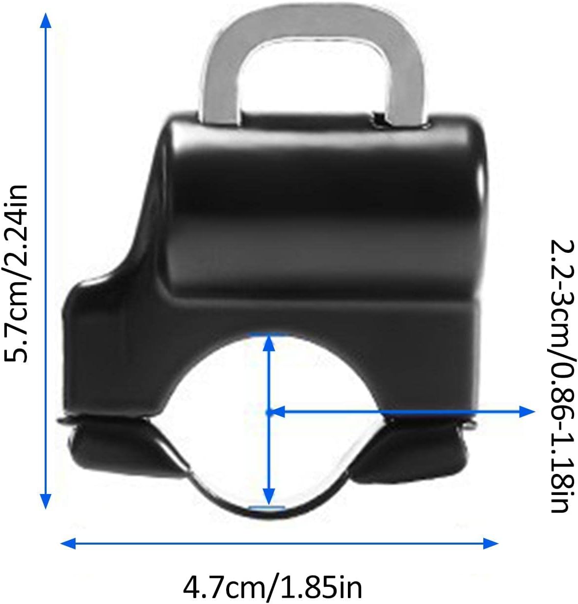 ヘルメットロック | オートバイのヘルメットロック - バイクスクーターストリートバイク用の盗難防止ロック、ヘルメットを固定 Shu