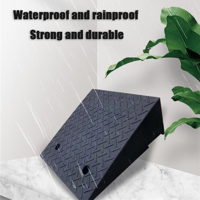 GSKFXJ Wheelchair Threshold Ramp, Rubber Ramp for Doorways, 2