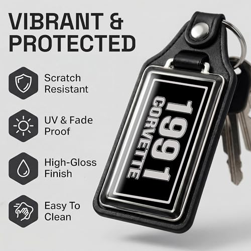 Image of Brotherhood Car Key Chain for Corvette - Classic Models Keychain for Men and Women Gift Key Ring Key Chain