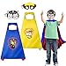 Paw Dog Patrol Costume per Bambini 2 Pezzi,Cartoon Paw Dog Patrol Mantelli,Maschere Paw Dog Patrol,Maschere Mantelle Paw Dog Patrol,Mantello Magico Paw Dog Patrol,Festa Compleanno, Carnevale,Cosplay