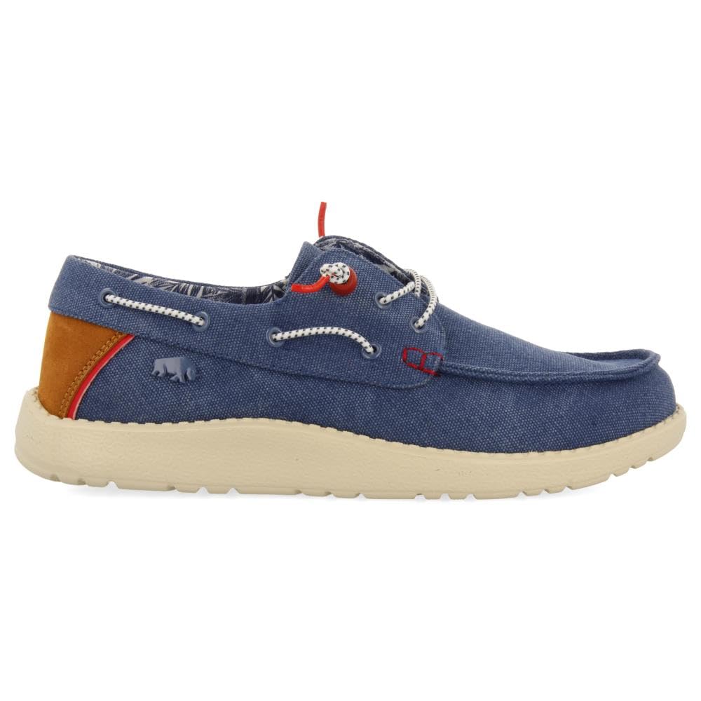 Mocasines Color Azul Marino Estilo NÁUTICOS con Detalles DE Colores para Hombre SULT
