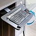 Seville Classics Airlift Ergonomic Desk Keyboard And Mouse Tray Under Computer Table Slide-Out Platform Drawer For Typing Workstation, 25.6