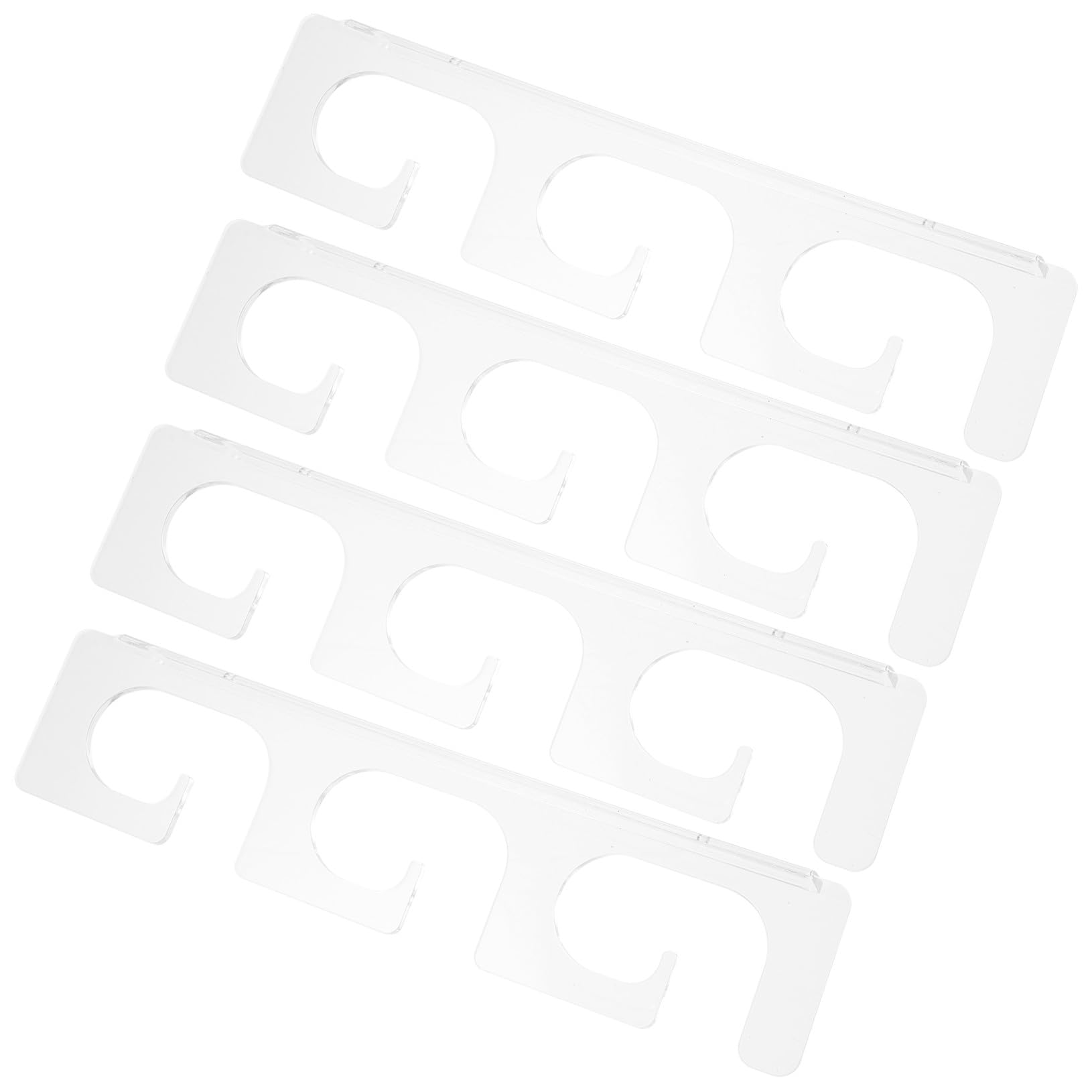 BESPORTBLE 2paia Supporto Parete per Canne da Pesca Staffe di Acrilico per Portacanne da Pesca per Garage e Soffitto Design Semplice e Resistente per Riporre