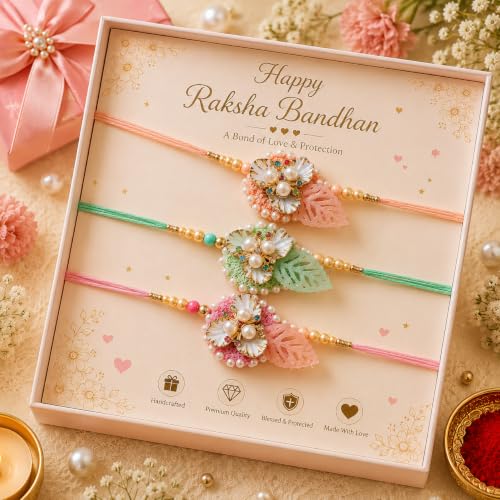 Image of rakhi gift | Rakhi for Brother | Premium Raksha Bandhan Gift Combo with Fridge Magnet, Roli Chawal & Card | Rakhi Gift Hamper Raksha Bandhan Gift |Gift Pack