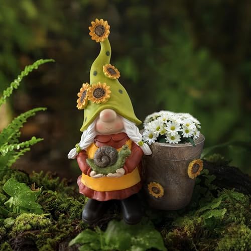 Köhko Vielseitiger Blumentopf mit „Wichtel- Sonnenblumen“ Design...