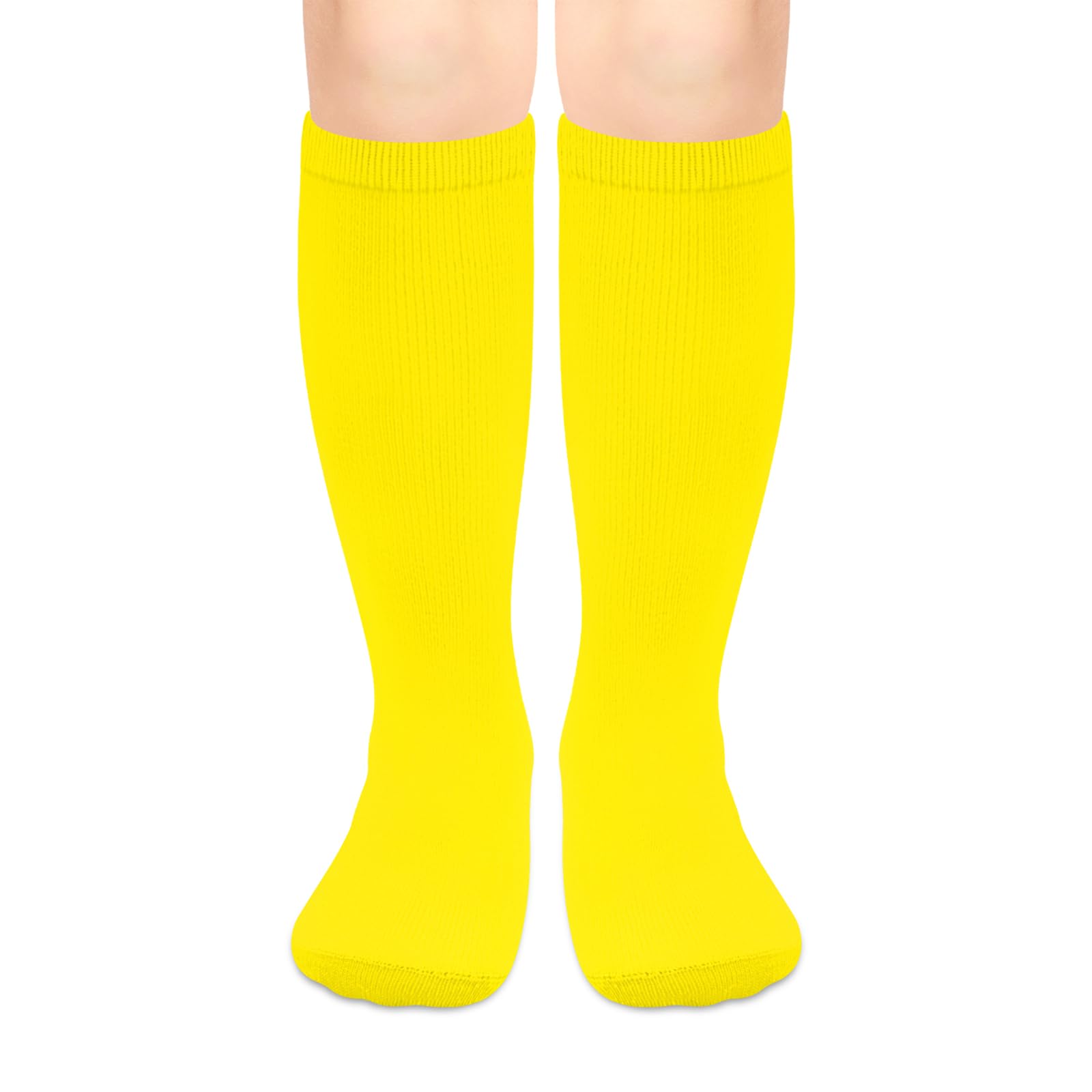 Olreco 1 Pack Toddler Kids Youth Soccer Socks Girls Boys Baseball Socks Youth Knee High Softball Football Accessories Cotton
