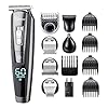 Hatteker Baardtrimmer, precisietrimmer, haar- en baardtrimmer en bodygroomer, 5 in 1