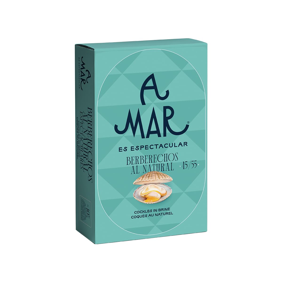 Berberechos al Natural A Mar Espectacular – Pack de 5 Latas de Berberechos 45-55 - Delicia Gourmet para Aperitivos y Tapas – Fuente de energía saludable