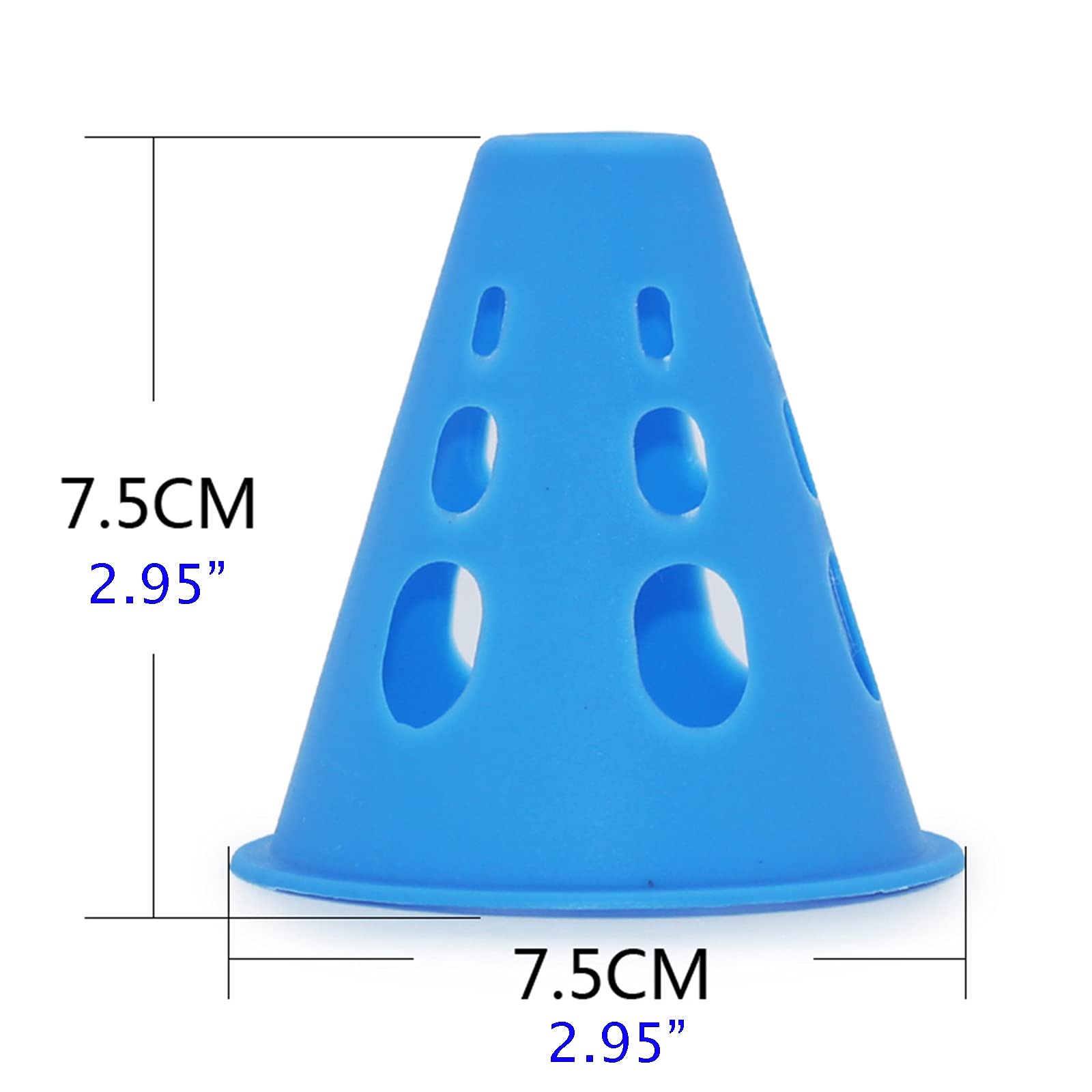 40 Coni Allenamento Arancioni Faswin - Per Sport, Giochi All'Aperto E Feste, Altezza 17.8cm - Foto 4