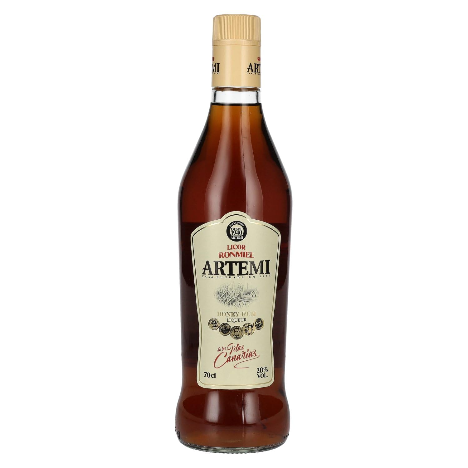 Ron Miel Canario Artemi, Honig Rum Liqueur, Kanarische Inseln, 0,7l Likör (1 x 0.7 l)