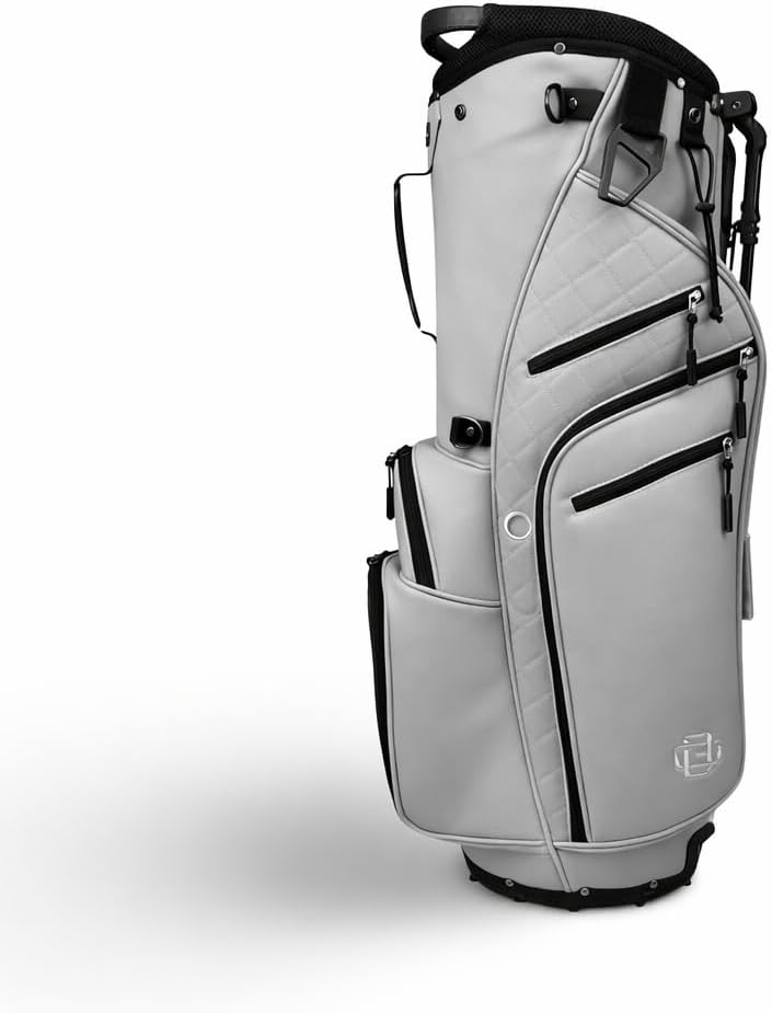 Luxury Golf Stand Bag – 14-Way Divider, 7 Pockets, Lightweight Construction – Premium Design for Superior Organization, Comfort, and Durability (Gray)