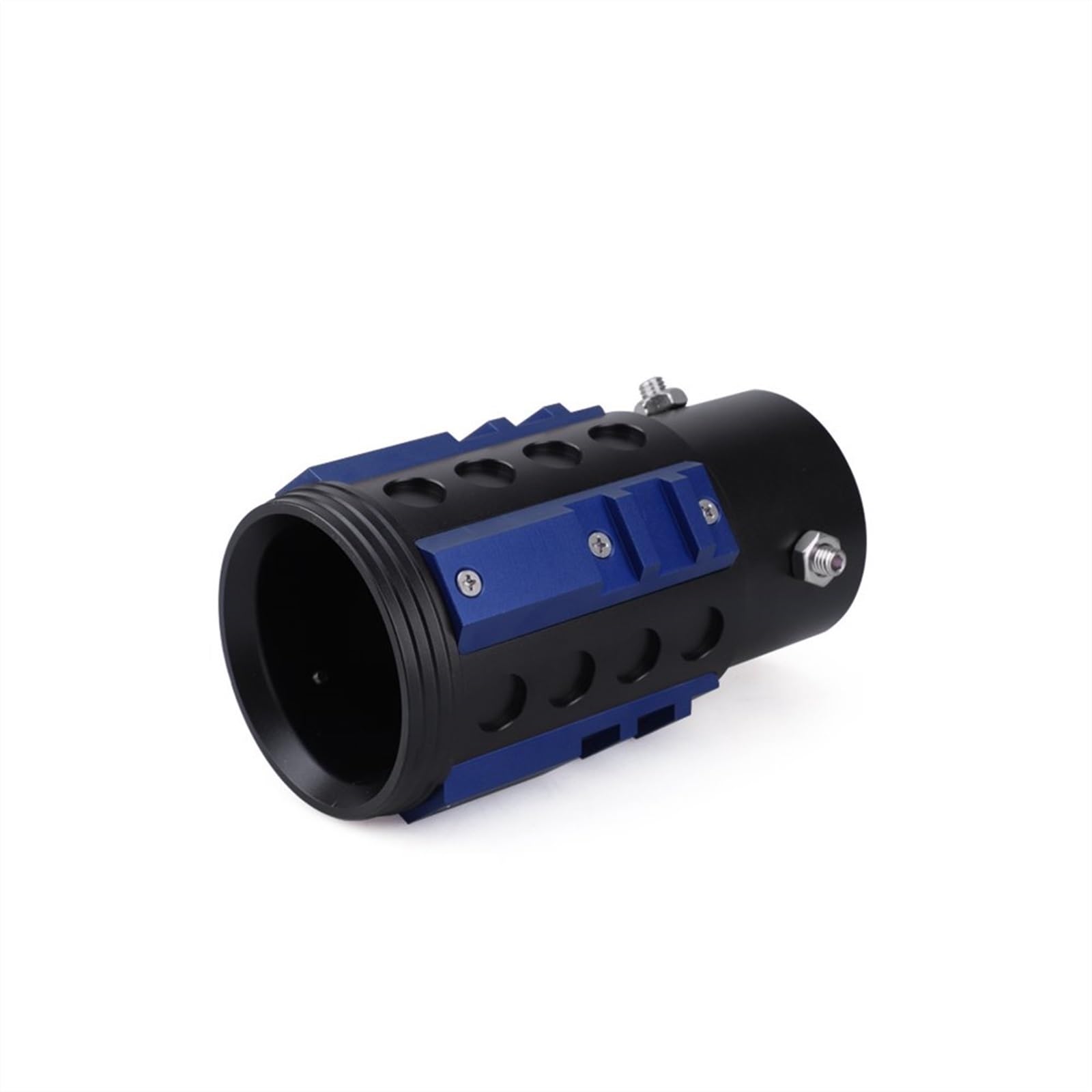 Exhaust Tip Clamp For Jeep for Wrangler Car 63mm Aluminum Styling Tail Throat Exhaust for Pipe Rear Round Tip for Universal(3)