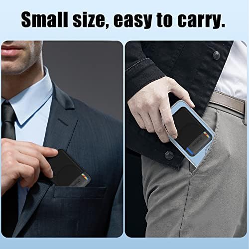 doeboe for Magsafe Wallet iPhone 14 Pro, Magnetic Leather Wallet for iPhone 14 13/13 Mini/14 13 Pro, RFID Card Holder Stretch Fabric Wallet for iPhone 12/12 Pro/12 Pro Max, Max 5 Cards