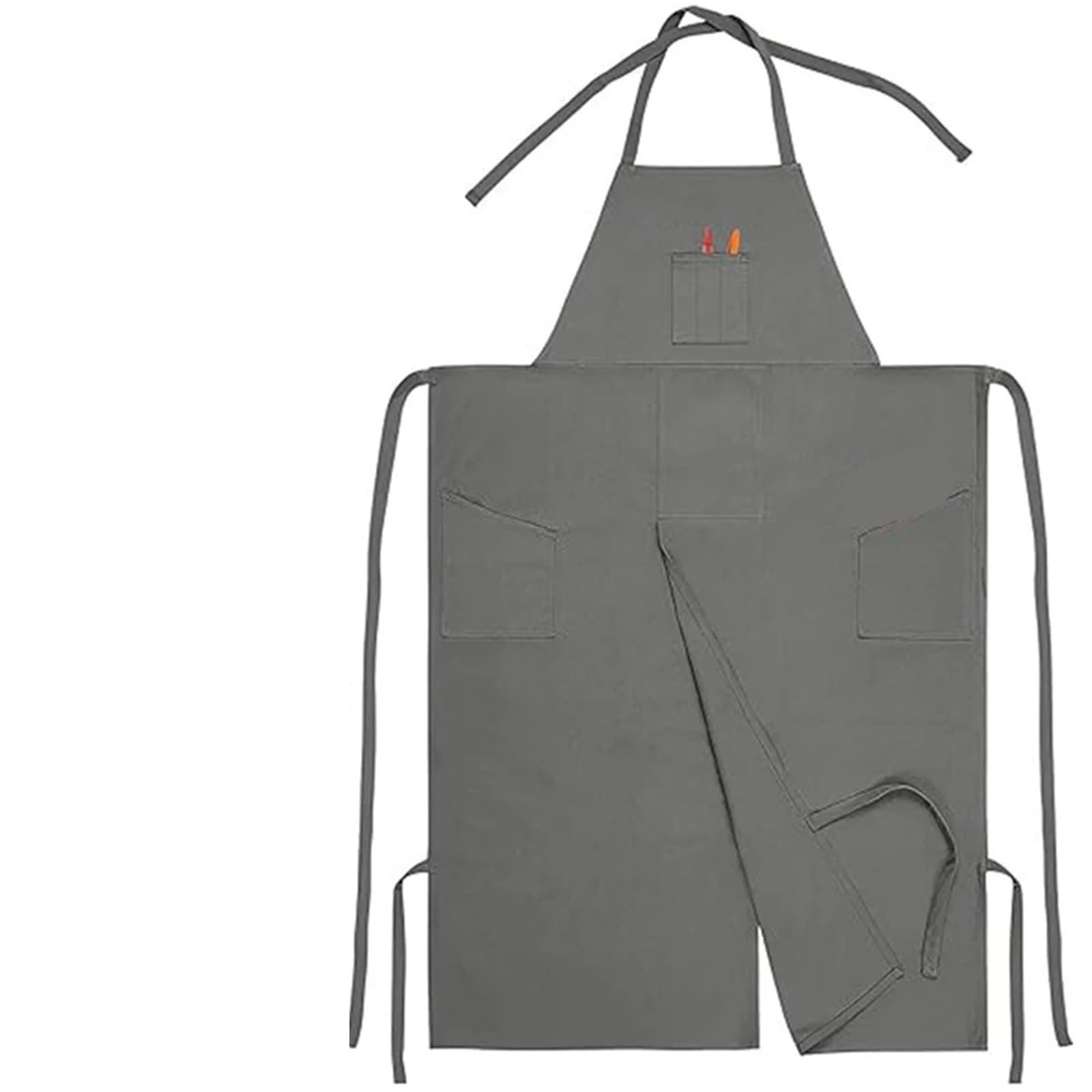 Töpferschürze Komplett Töpferschürze mit geteilten Beinen, robust, schlicht, verschleißfest, bequem und tragbar, for Kunstarbeiten, Küche, Garten, Basteln Malen
