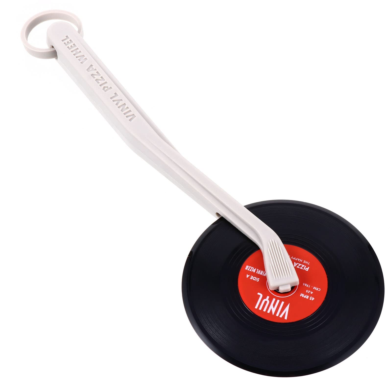 PRETYZOOM 1Pc Vinyl Record Design Pizza Wheel Cutter Unique Kitchen Gadget for Pizza Lovers Portable Lightweight Easy to Clean Serrated for Sharpness Pizza Accessories