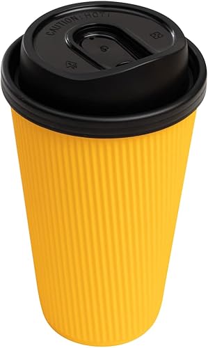 Miniatura 1 de Solo tapas Tapas Restpresso para tazas de café de papel de 8, 12, 16 y 20 onzas, 25 tapas desmontables desechables para vasos de papel, boquilla,