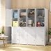 KOUSI Large Cube Storage - 14"x18" Depth Cube (16 Cubes) Cube Organizer Cube Storage Shelves Cubby Organizing Closet Storage Organizer Cabinet Shelving Bookshelf Toy Organizer, White