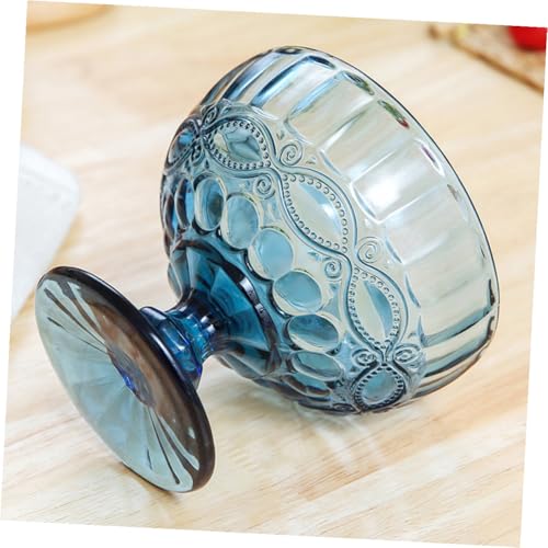 Luxshiny 3個 北欧風花柄デザイン デザートサービングボウル 耐冷凍電子レンジ対応 フルーツ菓子用 ガラス製 食器 キッチン用