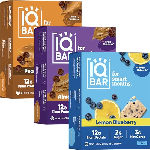 Barras IQBAR Clean Plant Protein 12 unidades surtidas miniatura 1